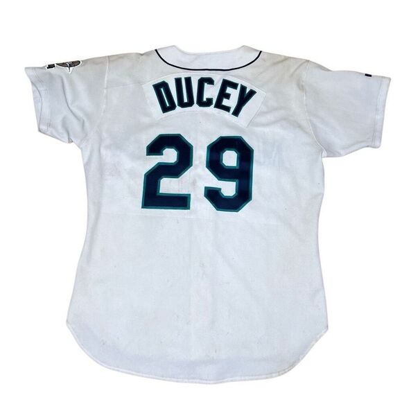 Vintage 90s Seattle Mariners Ducey Autographed Signed Jersey - Picture 7 of 11
